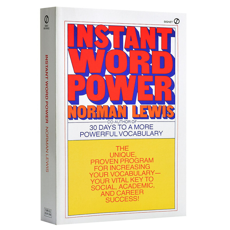 进口原版 *即时词汇的力量 英文原版 Instant Word Power : The Unique, Proven Program for Increasing Your Voca   Signet