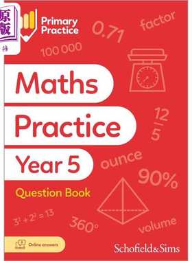 进口原版 *英国S&S教辅Primary Practice Maths Book Year 5 (Available May 2023) 小学数学练习册五年级 附电子答   Schofield a