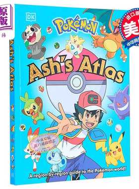 进口原版 *宝可梦小智的地图集 英文原版 Pokemon Ash s Atlas 益智游戏 Glenn Dakin   DK USA