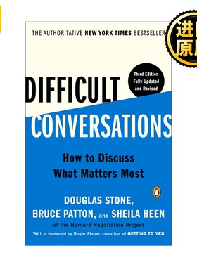 进口原版 Difficult Conversations 高难度谈话 第三版 Douglas Stone   Penguin