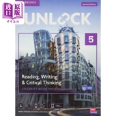新版 英文原版 reading 5级 读写 进口原版 剑桥英语教材 Univer Unlock Level writing 阅读写作英语 Cambridge