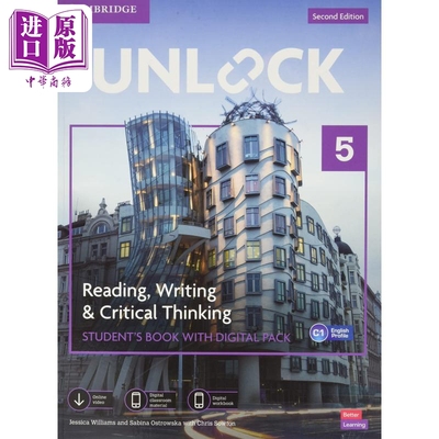 进口原版 *Unlock Cambridge Level 5 剑桥英语教材 英文原版 新版5级 读写 C1 reading writing 阅读写作英语   Cambridge Univer