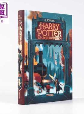 进口原版 *【德文版】哈利波特1 2025年精装版 Harry Potter und der Stein der Weisen 四侠画师George Caltso   Carlsen