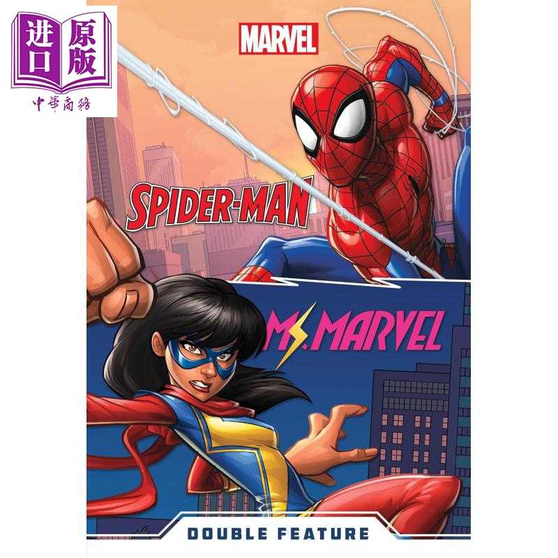 进口原版 *漫威双重特辑 蜘蛛侠与惊奇女士 Marvel Double Feature Spider Man and Ms Marvel 英文原版 Marvel Pre   Disney Pres