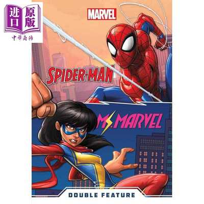 进口原版 *漫威双重特辑 蜘蛛侠与惊奇女士 Marvel Double Feature Spider Man and Ms Marvel 英文原版 Marvel Pre   Disney Pres