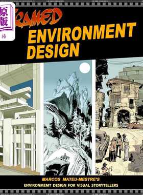 进口原版 *Framed Environment Design 进口艺术 框架环境设计教学指南 Marcos Mateu-Mestre  动漫动画场景环境绘   Design studi