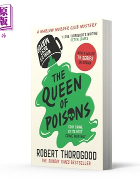 进口原版 *马洛谋杀俱乐部之谜3 毒药女王 Marlow murder club mysteries queen of poisons 英文原版 Robert Thoro   Harper Coll