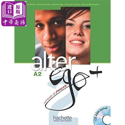 进口原版 *Alter Ego + 法语教材 A2学生用书 附音频 法文原版 Alter Ego + 2 A2 Livre de l eleve + Parcours dig   Hachette Fr
