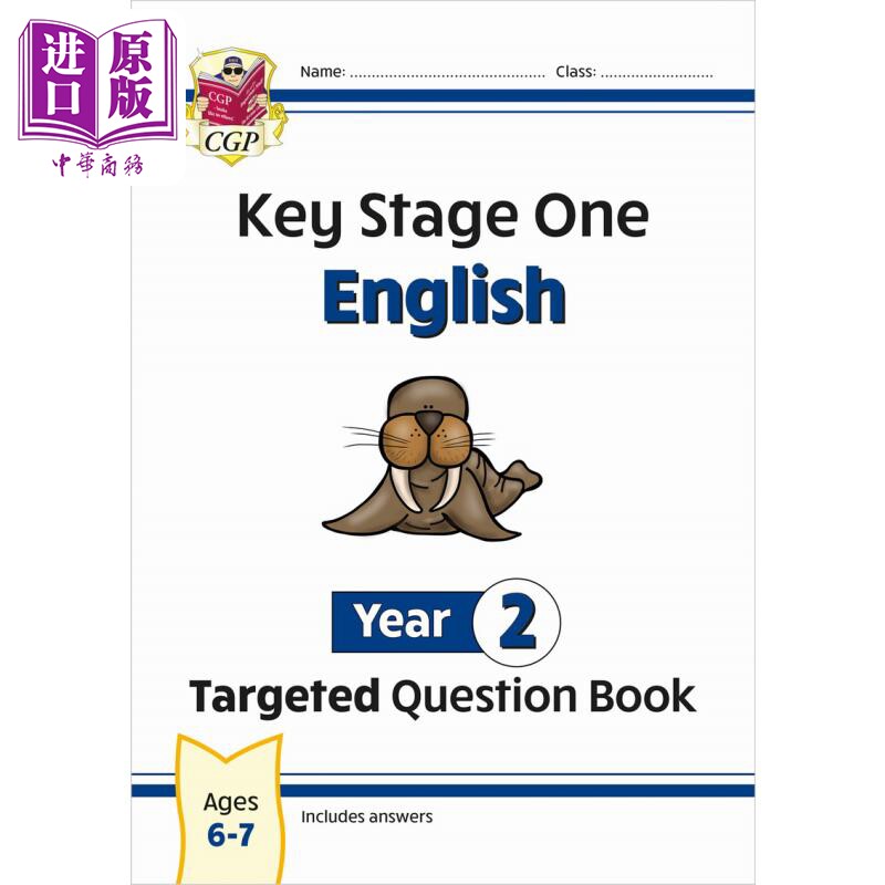 进口原版 *New KS1 English Year 2 Targeted Question Book KS1英语二年级目标题集练习册 英文原版进口 小学教辅   Coordination