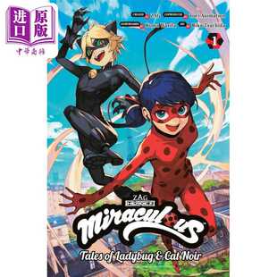 瓢虫雷迪漫画书 进口原版 Kodansha Miraculous 奇迹少女漫画书 and 绽放瓢虫少女漫画书1 Tales Ladybug Cat 英文原版