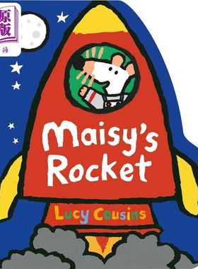 进口原版 *小鼠波波异形书 火箭 Maisys Rocket 英文原版 儿童故事绘本 异形纸板书 低幼亲子读物 童书1-5岁 LＵＣy C