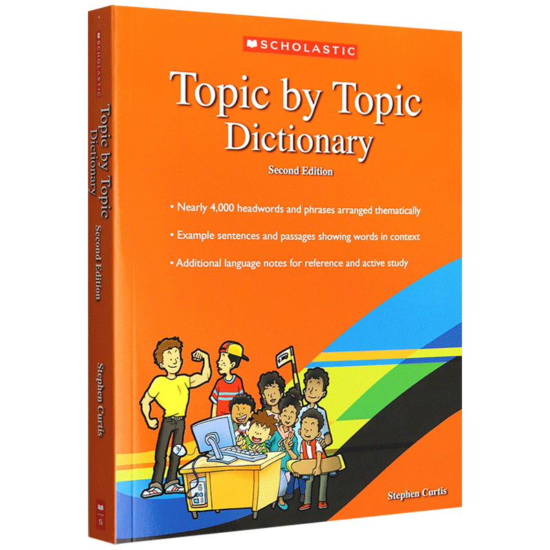 进口原版 学乐英语主题分类词典 英文原版 Topic by Topic Dictionary儿童英英字典词典全彩进口 搭单词的力量Word Power Made