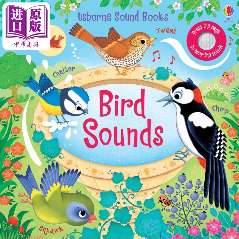 进口原版 *发声书 小鸟Bird Sounds英文原版 儿童纸板书 科学自然绘本动物知识图画书精品有声书亲子童书Usborne So   Usborne Pub