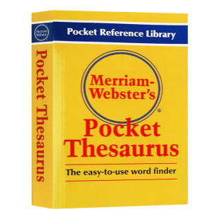 进口原版 韦氏同义词反义词袖珍词典 Merriam-Websters Pocket Thesaurus 英文原版 Merriam-Webster 英文版字典工具书 进口原