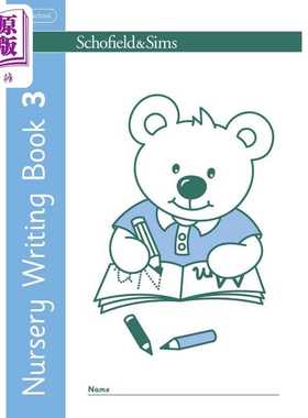 进口原版 *英国S&S教辅 Nursery Writing 3 幼儿园写作 3 英文原版 写作练习 三岁以上幼儿适用  英语单词字母识别   Schofield an