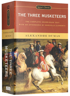 进口原版 三个火枪手 英文原版小说 The Three Musketeers 大仲马 三剑侠 经典世界名著文学 铁面人基督山伯爵作者 全英文原著