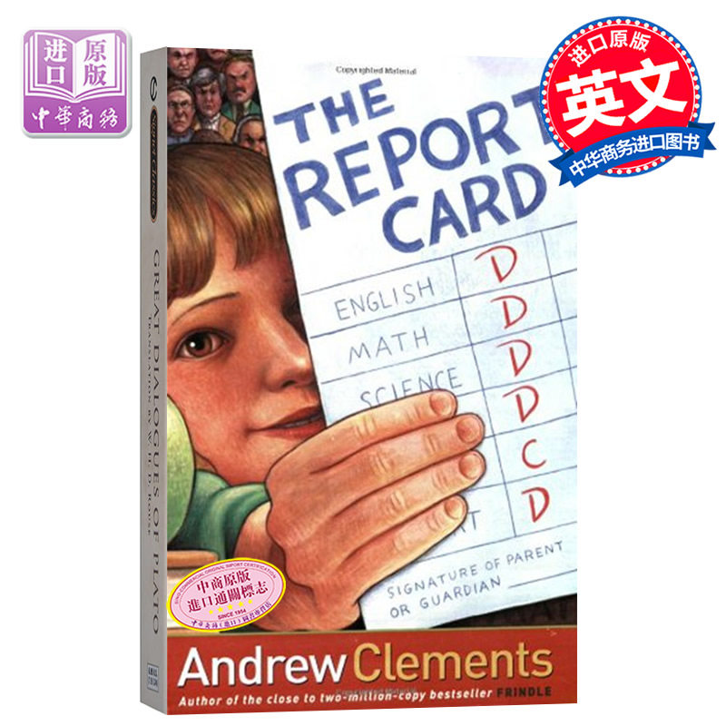 进口原版 *报告卡 英文原版 小初文学 小说英文版 The Report Card Andrew Clements 安德鲁.克莱门斯 儿童文学 7-1   Aladdin