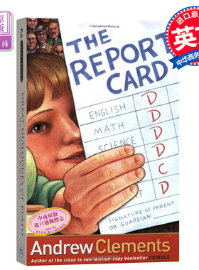 进口原版 *报告卡 英文原版 小初文学 小说英文版 The Report Card Andrew Clements 安德鲁.克莱门斯 儿童文学 7-1   Aladdin