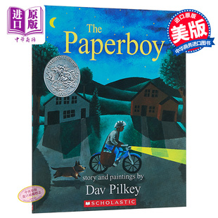 Pilkey 英文原版 進(jìn)口原版 Dav The Paperboy 學(xué)樂 報童 Scholastic Inc