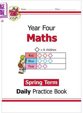 进口原版 *英国原版CGP教辅 新KS2数学日常练习书 四年级-春季学期New KS2 Maths Daily Practice Book Year 4 Spri   Coordinatio
