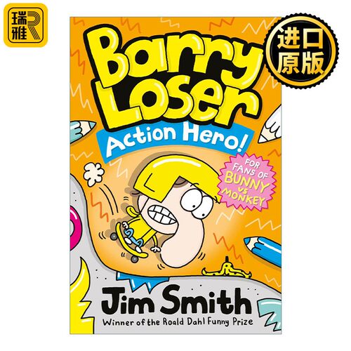 进口原版 英文原版 Barry Loser: Action Hero 动作英雄 倒霉蛋巴里系列 彩色幽默漫画小说   Farshore