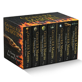 小说 精装 赠送地图 英文原版 权力 全套Game Fire Song Thrones Ice 游戏全集7册 and 冰与火之歌 进口原版 无未删