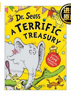 进口原版 Dr. Seuss: A Terrific Treasury 苏斯博士5个经典故事合集 精装彩色插画收藏版   HarperCollins