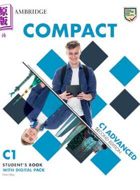 进口原版 *2024年新版剑桥官方CAE考试备考Compact教材 学生书 含答案听力音频在线账号资源 自学第2版Compact Adva   Cambridge U