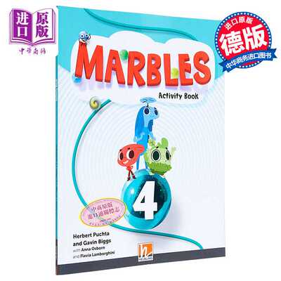 进口原版 *黑布林少儿英语课程 4级别 活动手册含在线资源A1/A1 剑桥YLE考试适用Marbles Activity Book 4  app  e-   HELBLING Pu
