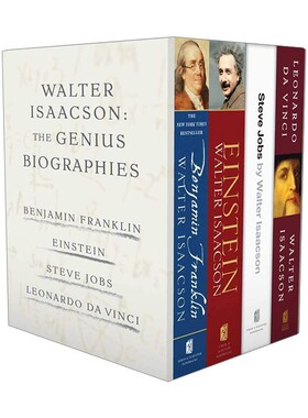 进口原版 Walter Isaacson: The Genius Biographies 沃尔特·艾萨克森 天才传记4本套装 英文版 进口英语原版书籍 英文原版