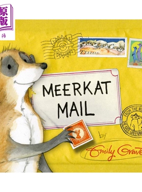 进口原版 *凯特格林威奖得主Emily Gravett Meerkat Mail 猫鼬的邮件 亲子儿童故事绘本 英文原版  含翻翻明信片 3   Two Hoots