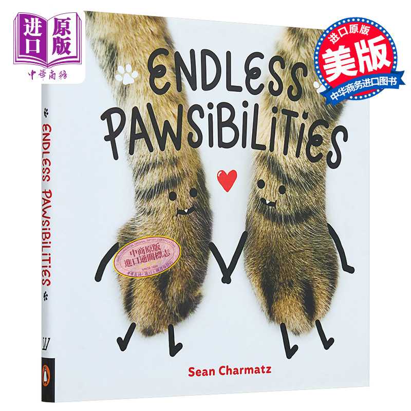 中商原版 *Endless Pawsibilities 无尽的猫爪子 Sean Charmatz 英文原版 进口图书 儿童绘本 动物图片图画书 4-8岁   Penguin USA