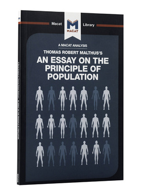 进口原版 *对托马斯·罗伯特 马尔萨斯的《人口原理论文》的分析 An Analysis of on the Principle of Population   Macat Librar