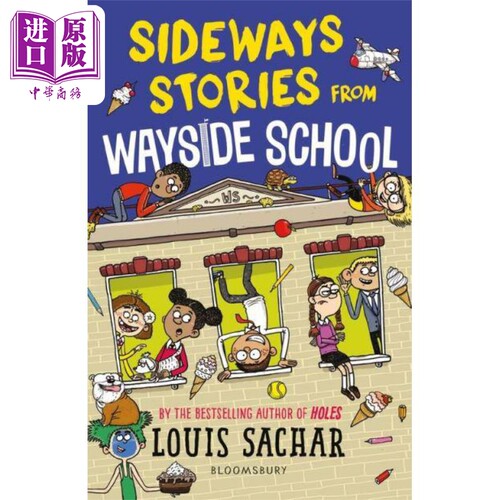 进口原版 *Sideways Stories from Wayside School 歪歪路小学1 英文原版 小初文学 儿童图画故事 章节桥梁书 Louis   Bloomsbury