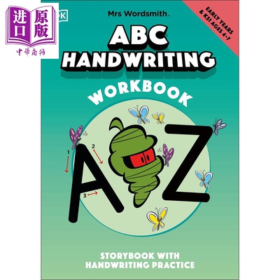 进口原版 *DK:Mrs Wordsmith ABC Handwriting Book 沃德史密斯夫人书法1阶（4-7岁）英文原版   DK Publishing