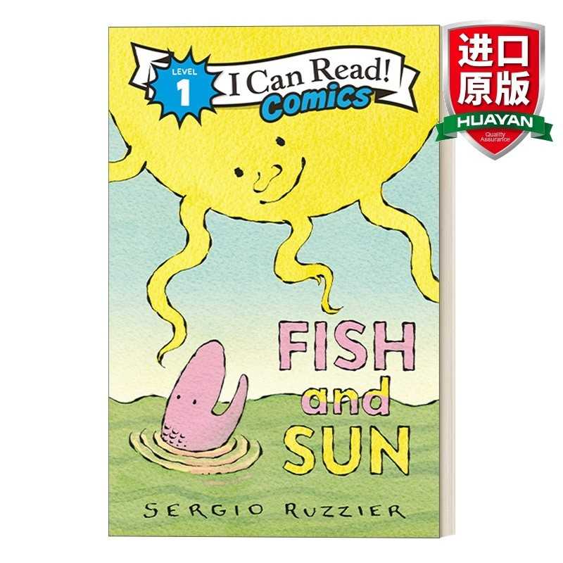 进口原版 英文原版 Fish and Sun 鱼和太阳 I Can Read Comics Level 1分级阅读 英文版 进口英语原版书籍   HarperAlley