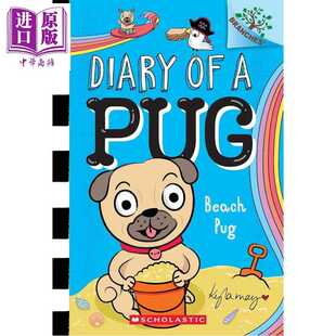 Diary 进口原版 SCHO 早期 学乐大树系列桥梁漫画 英文原版 Pug Beach 儿童漫画绘本故事读物 国内自 哈巴狗狗10