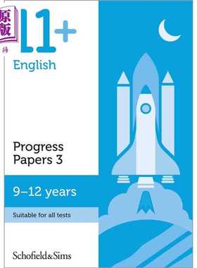 进口原版 *英国S&S教辅 KS2 11+ English Progress Papers 3 英语进步试卷3 有答案 9-12岁 英文原版 进口图书 GL C   Schofield a