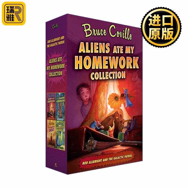 进口原版 外星人吃了我的作业4册盒装 英文原版 Aliens Ate My Homework Collection (Boxed Set) 青少年科幻冒险小说 英文版
