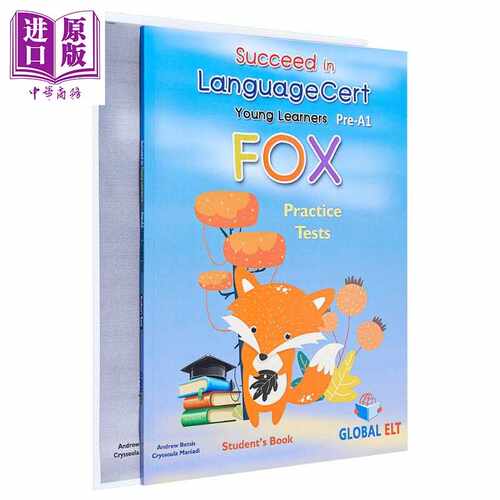 进口原版 *SＵＣceed in LanguageCert Young Learners Fox CEFR Pre-A1 Practice Tests 朗思少儿英语考试练习套装教