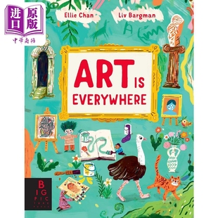 进口原版 *Olivia Bargman:Art is Everywhere 艺术无处不在 英文原版 精品绘本 艺术知识科普 Dr. Ellie Chan 6-9 Templar Pub