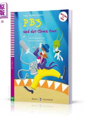 进口原版 *Erste ELI Lektüren 系列 PB3 und der Clown Coco 小丑可可 含音频 德文原版 德语分级阅读读物   ELI Publishing Gro