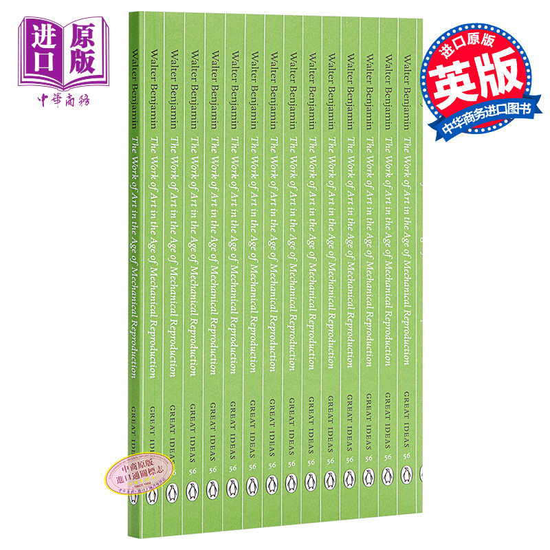 进口原版 本雅明：机械复制时代的艺术作品 英文原版 Great Ideas the Work of Art in the Age of Mechanical ReprodＵＣtion