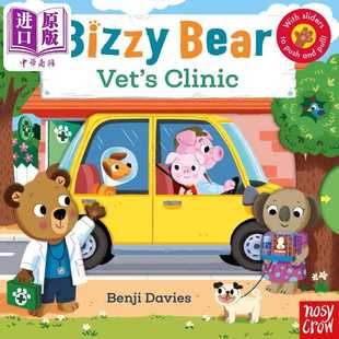 Clinic 儿童绘本 Bizzy Vets 6岁 Crow 进口原版 小熊很忙：23 Bear Benji 动物故事 英文原版 Nosy Davies