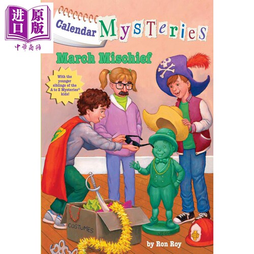 进口原版 *月份的秘密 3月的恶作剧 Calendar Mysteries 3 March Mischief 儿童故事插画章节书 7~12岁 英文原版小   Random House