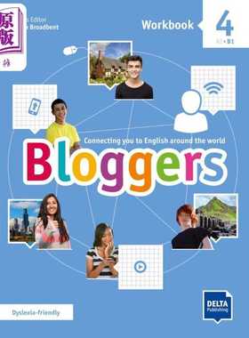 进口原版 *Bloggers 4 Workbook Delta for Teens CEFRA2-B1 4练习册 青少儿英语 英文原版进口图书教材教辅参   Delta Publishing