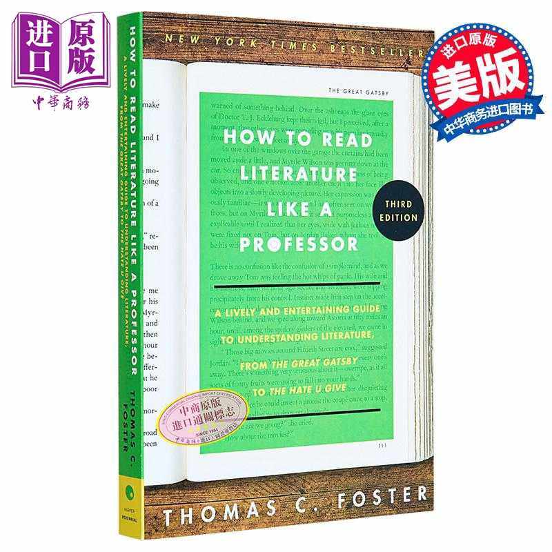 进口原版 *如何像教授一样阅读文学作品 第3版 英文原版 How to Read Literature Like a Professor Thomas C Foste   Harper Coll