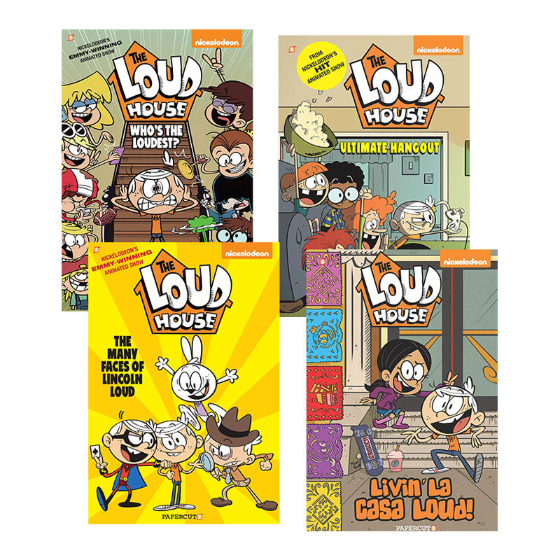 进口原版 喧闹一家8-11册套装 英文原版 The Loud House 儿童全彩漫画绘本故事读物 中小学英语课外阅读书籍 英文版进口书