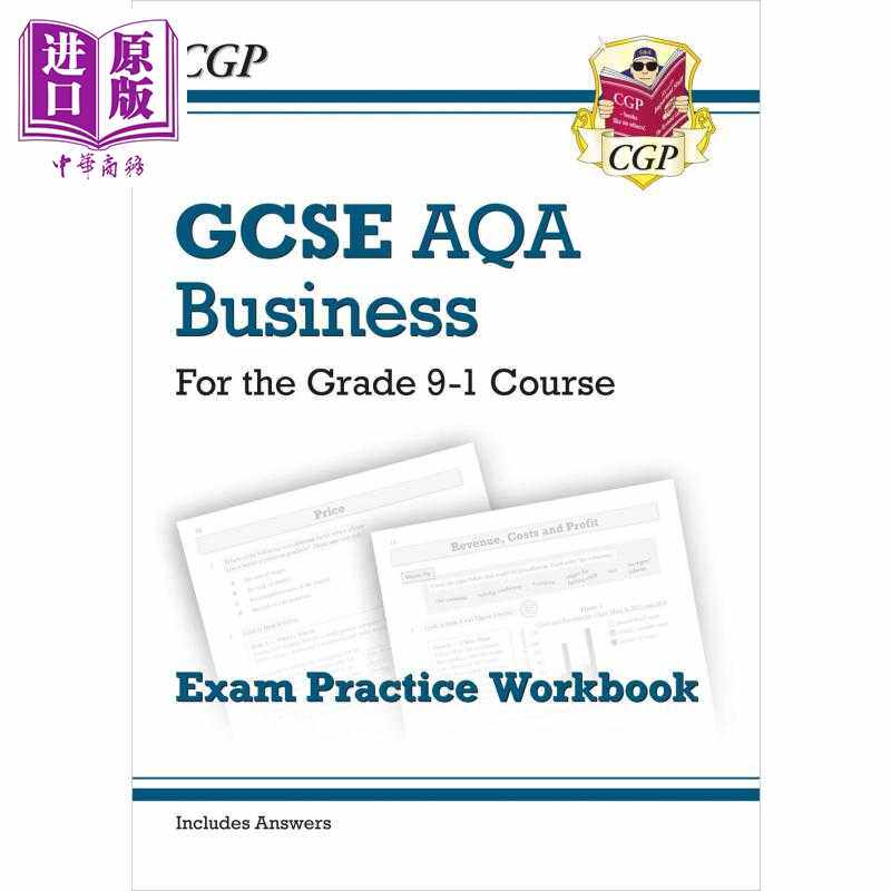 进口原版 *英国CGP New GCSE Business AQA Exam Practice Workbook (includes Answers)   CGP