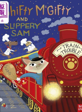 进口原版 *强强和盗盗11火车冒险之旅Shifty McGifty and Slippery Sam Train Trouble 英文原版 儿童绘本 故事图画   Nosy Crow